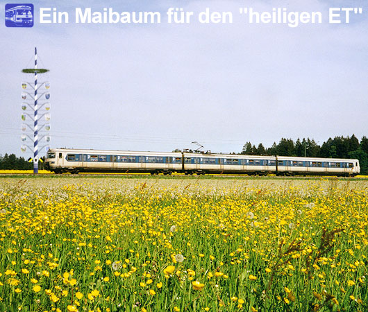 420 047 und der Maibaum [Klicken sie hier um zum Maibaum zu gelangen] © Dirk Mattner